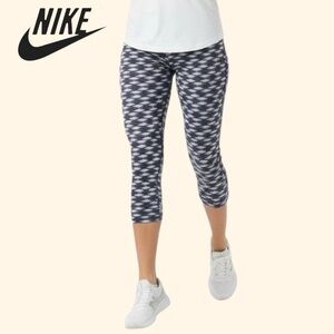 Nike Dri Fit Pants Leggings Small Blue/Green Run Fast Live Fearless Capri Size S